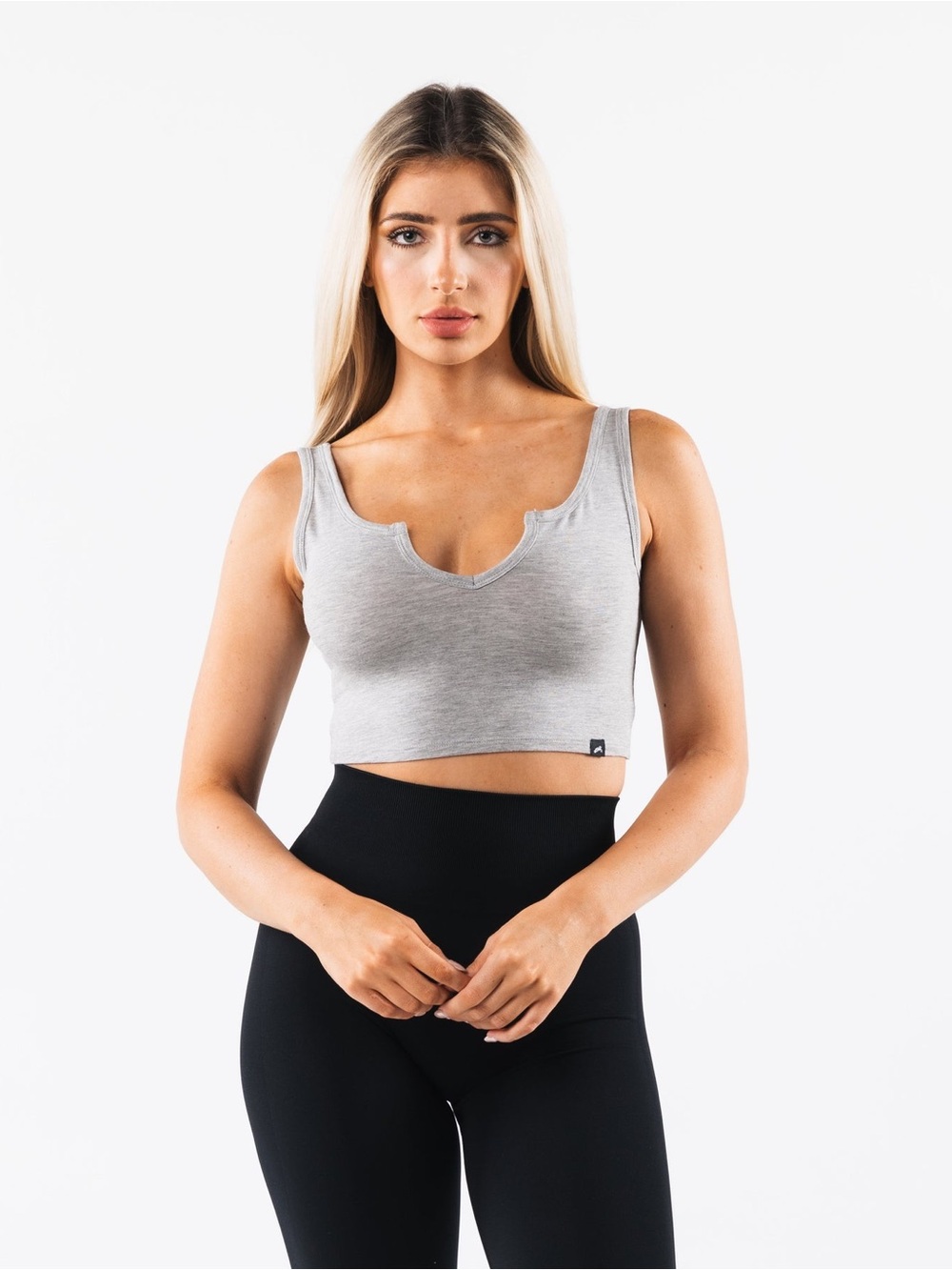 Alphalete OT Slit Tank - Light Heather Grey